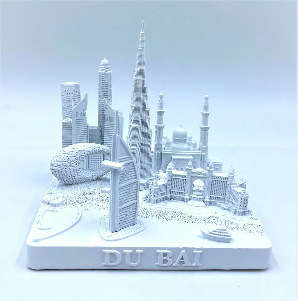 Dubai 3D City Famous Building Model Statue Souvenir Decoration