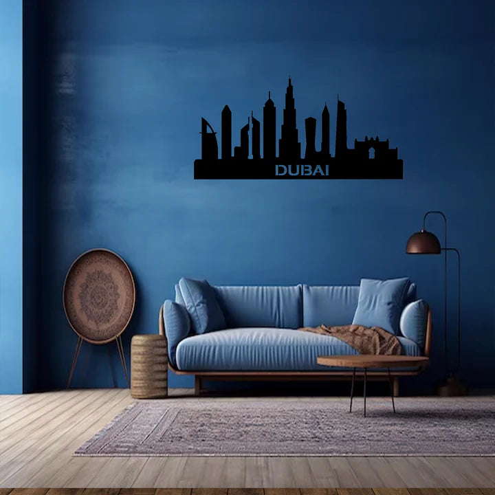 Dubai Skyline - Metal Wall Art