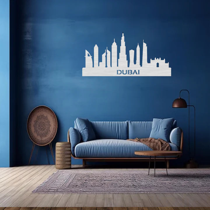 Dubai Skyline - Metal Wall Art