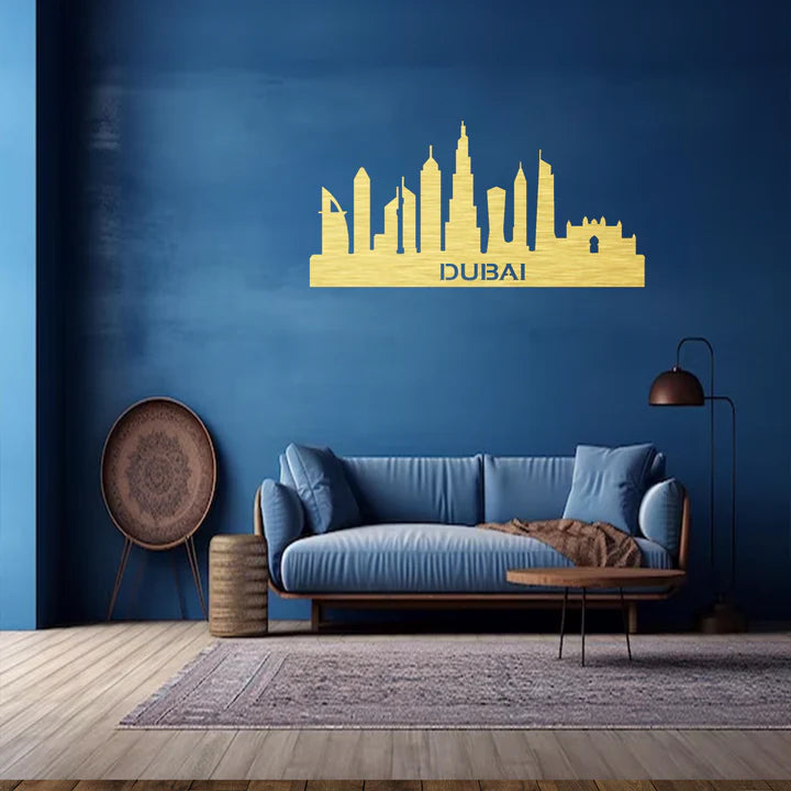 Dubai Skyline - Metal Wall Art