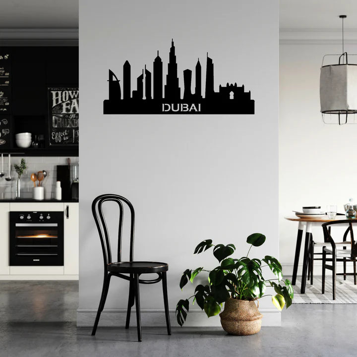 Dubai Skyline - Metal Wall Art