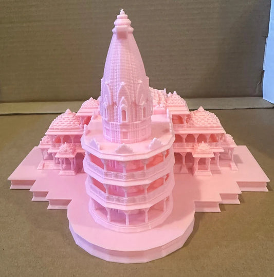 Ram Mandir Ayodhya Temple replica, 11 inch Long, 7 inch wide, 5 inch tall